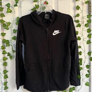 Black Nike zip up hoodie